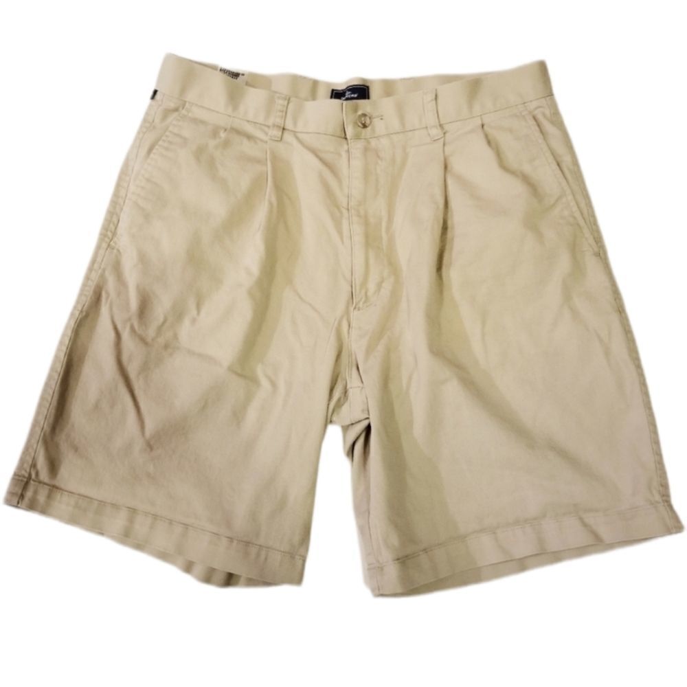 Dockers‎ Pleated Relaxed Fit Khaki Shorts S 34